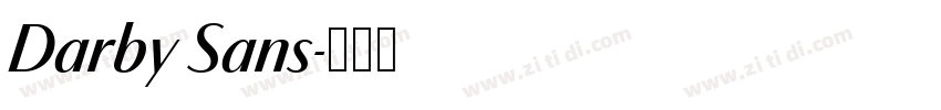 Darby Sans字体转换